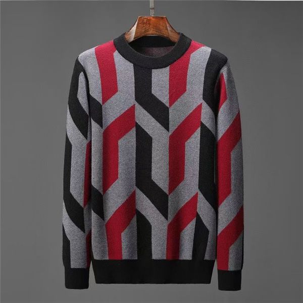 

luxury designer men's sweaters loose long sleeve round neck pullovers letters applique knitted sweater autumn winter mens womens couple, White;black