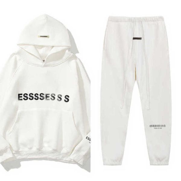 

sweatshirts men's fashion luxury tracksuits essentials letter hoodies men women sportswear hooded pant coat sweater casual pullover co, Black