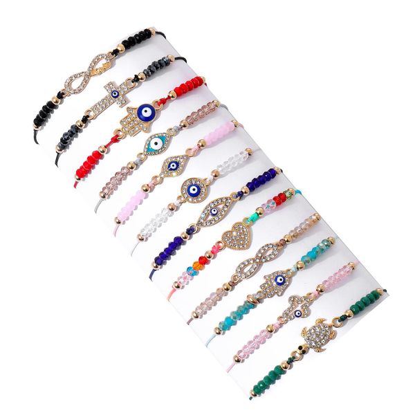 

charm bracelets charm bracelets 24/ evil eye pack for women girls boys mexican braclets set protection amet anklets jewelry gift amv ot6he, Golden;silver