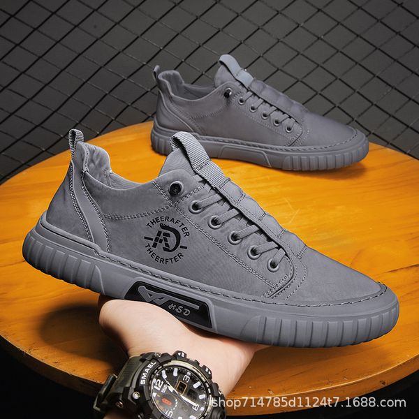 

dress shoes canvas breathable men sneakers casual walking flats slip-on man vulacnized summer working footwear zapato de hombre 221205, Black