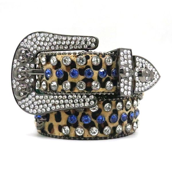 

plus size belt woman designer bb belt fashion diamond jewelry street jeans waistband skull rhinestone high grade glass rivet alloy needle bu, Black;brown