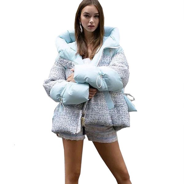 

women's down parkas 90 white duck jacket women winter midlong hooded parker for cold weather thickened warm color casual coat female 22, Black