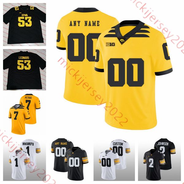 

american college football wear custom iowa hawkeyes college football jersey 71 jack dotzler 67 gennings dunker 76 tyler elsbury 69 tyler end, Black