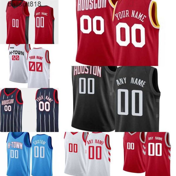 

basketball jerseys 75th custom mens womens houston'rockets'16 usman garuba 0 jalen green 25 garrison mathews 17 dennis schroder 2, Black