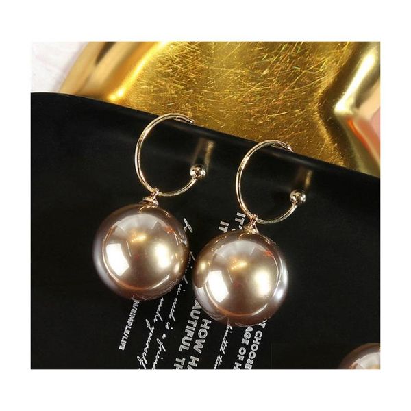 

dangle chandelier pearl earrings temperament wild personality thin slim pendant simple exaggerated drop delivery jewelry dhcbv, Silver