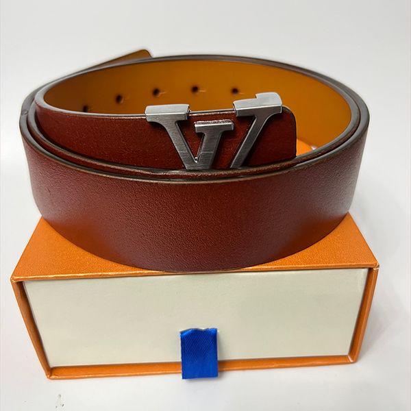 

men designers belts classic fashion luxury casual letter l smooth buckle womens mens leather belt black and brown band width 3.8cm gnbognbo, Black;brown