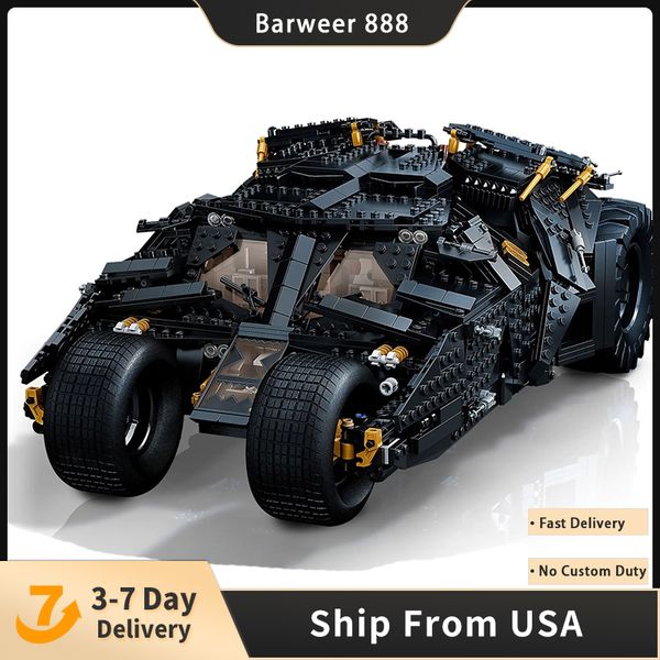 

superhero classic block series batmobile tumbler modular model 2049pcs building blocks bricks toys kids gift set compatible with 76240