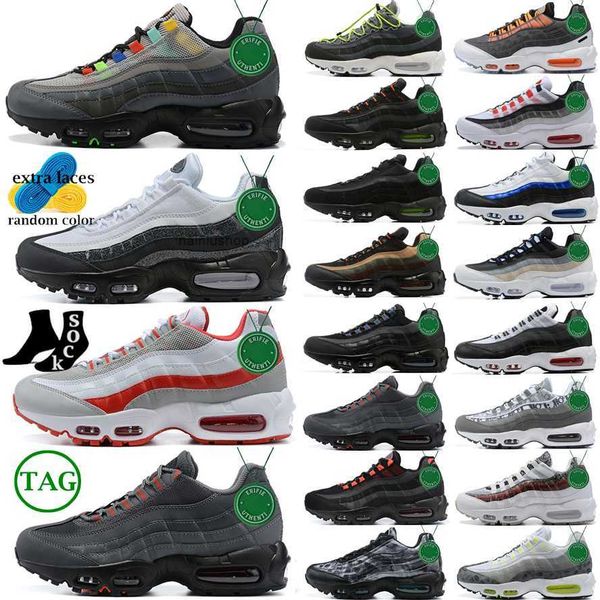 

2023 2023 men women running shoes airmaxs 95 triple black white yellow og neon light blue solar red smoke grey midnight navy mens outdoor sp