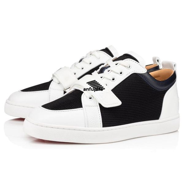 

red bottomed christians famous rantulow vs casual flat elegant sneakers men's comfort walking women men leisure trainers party w yct, Black