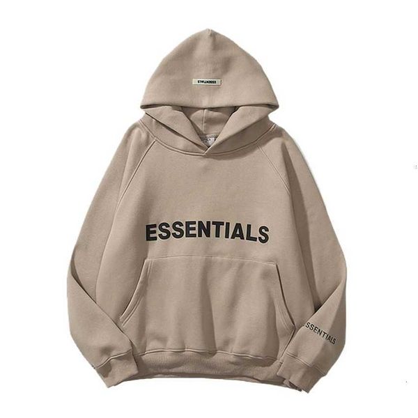 

fashion essentials men's hoodie casual sportswear print fleece oversized fashion hip hop streetwear s-3xl, Black