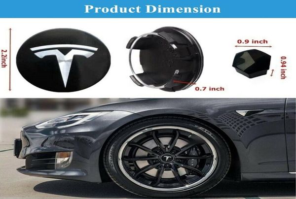 

4pcs 56mm car wheel center cap cover hubcap for tesla model 3 s x plug alloy wheel emblem logo badge sticker4915583