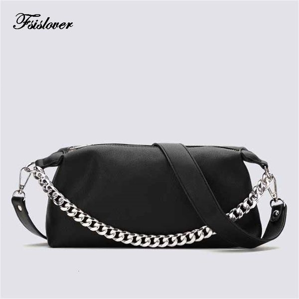 

evening bags fashion pu leather women's bag metal chain shoulder brand designer crossbody for underarm bag clutch 221205