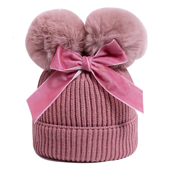 

caps hats winter baby hat boy girl pom cap for toddler kids warm solid beanie cute fashion bow knitted crochet p ography props 6 36m 221205, Yellow