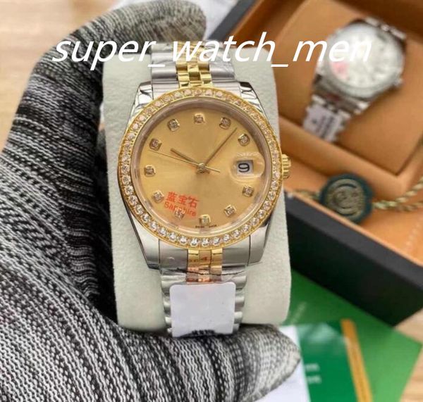 

multi-color fashion women watch mechanical automatic 31mm 36mm diamond bezel sapphire ladies dress watches stainless steel bracelet waterpro, Slivery;brown