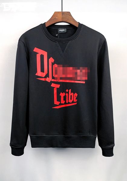 

men's dsq sweatshirts european and american fashionable d2 creative letter print autumn and winter pure cotton long sleeves pullovers, Black