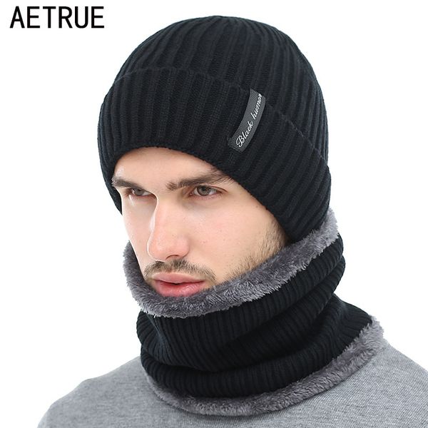 

beanie/skull caps aetrue winter beanies men knitted hat beany mask gorras bonnet warm baggy hats for women skullies 221205, Blue;gray