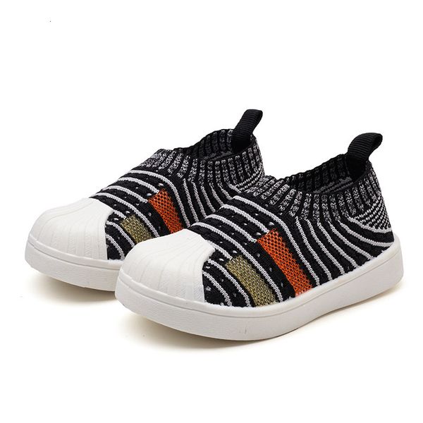 

sneakers fashion children s shoes kids casual for toddlers baby boys girls comfortable breathable toes protected knitted fabric 221205, Black;red
