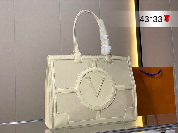 

hh luxury totes designers bag women onthego tote bags embossed silk scarf monograms crossbody flower ladies pvc genuine leather shoulder bag