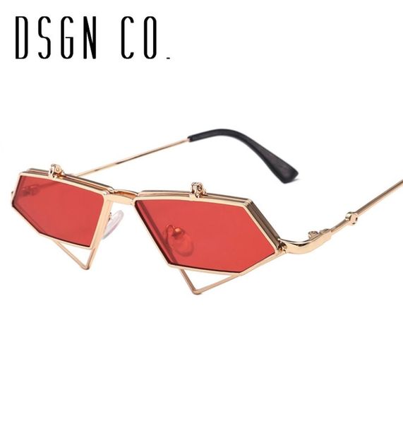 

dsgn co 2018 irregular flip up sunglasses for men and women sun glasses 7 color uv4004393637, White;black