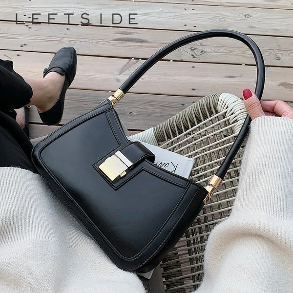 

evening bags leftside shoulder for women solid color pu leather trend lock handbags small purse hand lady designer zipper clutch 221205