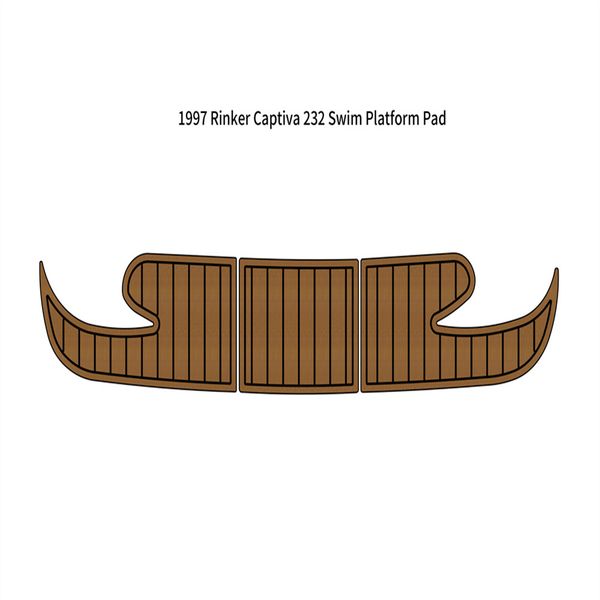 

1997 rinker captiva 232 swim platform step pad boat eva foam teak deck floor mat