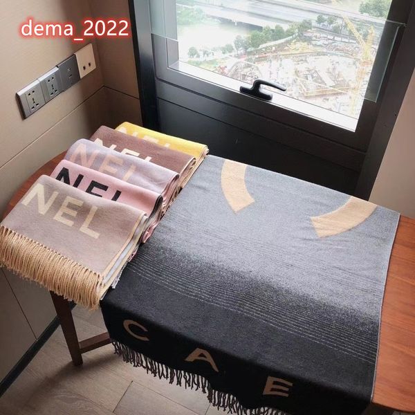 

designer fashion men's and women's cashmere scarf double sided classic letter soft smooth warm autumn winter long shawl premium gi, Blue;gray