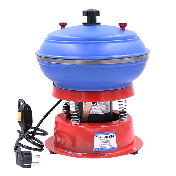 

vibration polishing machine grinding workpiece surface jewelry polishing, Blue
