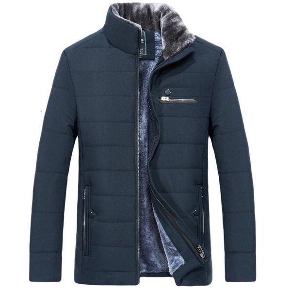 

men s down parkas winter jacket cotton padded wadded thick warm outerwear 221205, Black