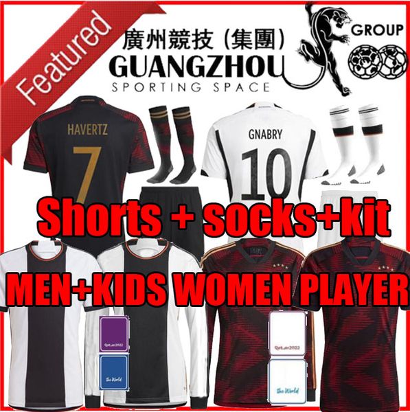 

new 2022 germanys soccer jerseys home away hummels world kroos werner cup muller football shirt t gotze sanea khedira reus german 22 23 mens, Black;yellow