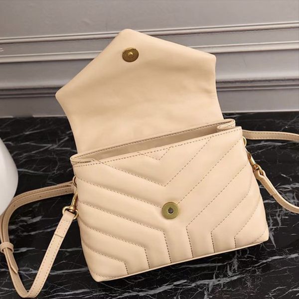 

designe graceful crossbody designers bags luxury shoulder bag brand loulou y-shaped seam leather ladies metal chain purse large capacity mul
