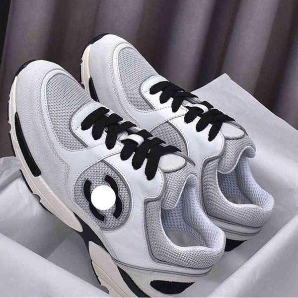 

2022 new xiaoxiang spring and summer sports leisure color women's shoes mesh breathable daddy designer c, Black