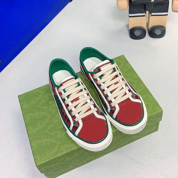 

luxury italian tennis 1977 green and red net striped rubber sole stretch cotton low-cut men's sports shoes no414 canvas casual shoes lu, Black