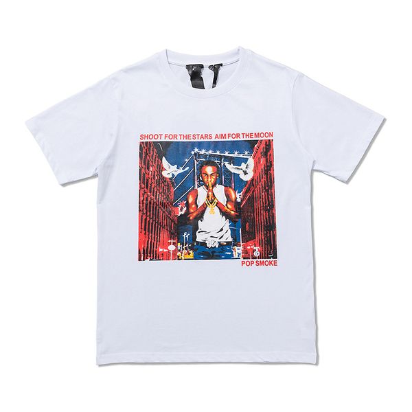 

vlone mens fashion brand casual t shirt men womens designer letter print black white tee high street clothing asian size s-xl, White;black
