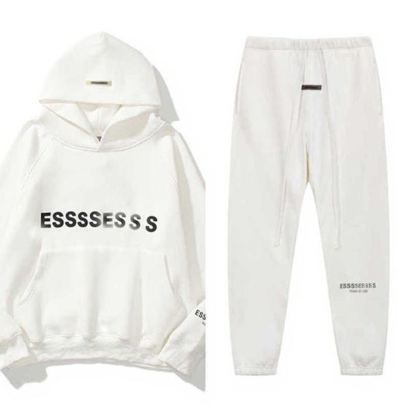 

fashion men's luxury sweatshirts tracksuits essentials letter hoodies men women sportswear hooded pant coat sweater casual pullover co, Black