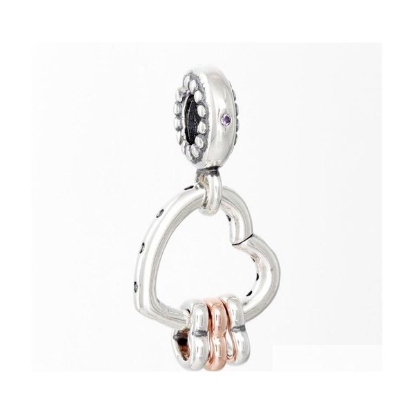 

charms arrival 925 sterling sier heart fl of hearts dangle charm fit original european bracelet fashion jewelry accessories c3 drop dhpzn, Bronze;silver