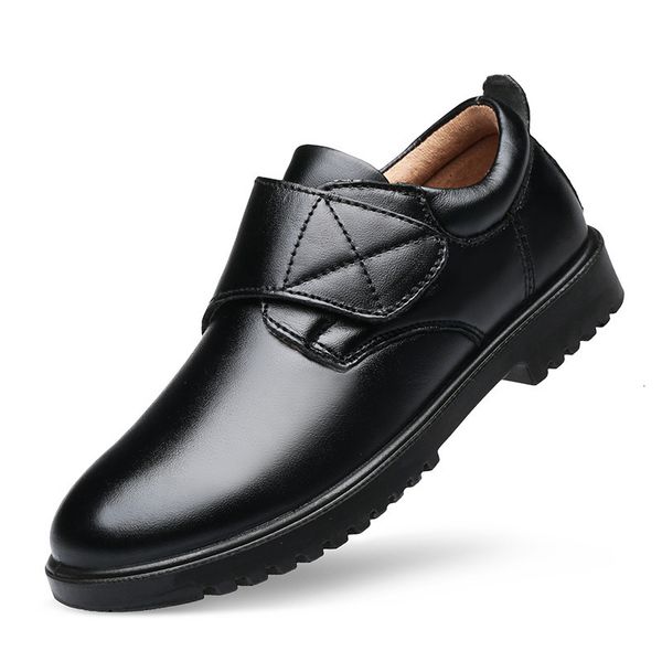 

sneakers children s leather shoes spring kids school genuine leather for boys british style dress shoes piano performance wedding 221205, Black;red