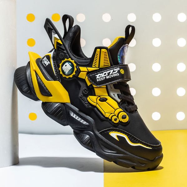

sneakers mwy children's kids shoes mecha cartoons sports for boys girls winter leather waterproof casual walking 221205, Black;red