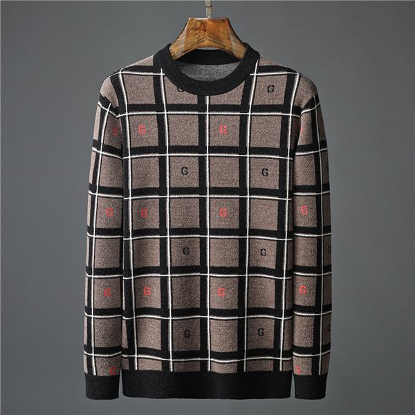 

luxury designer men's sweaters loose long sleeve round neck pullovers letters applique knitted sweater autumn winter mens womens couple, White;black