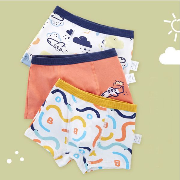

panties 3 pack 2 to 14 years old boys underwear boxer cartoon alphabet plane design kids cotton boxers underpants soft shorts 221205, Camo