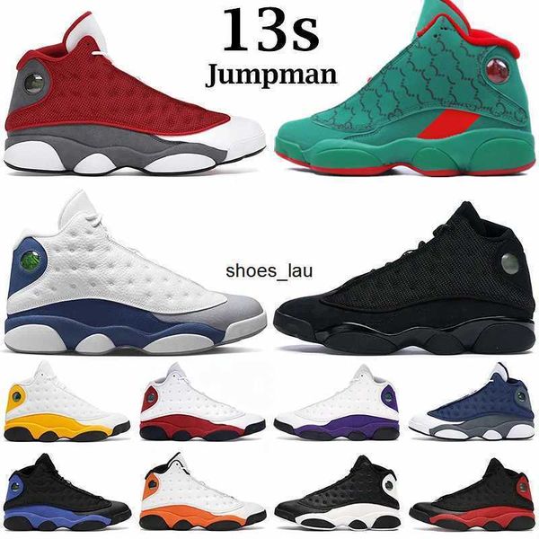 

new 13s mens women basketball shoes jumpman 13 university french brave blue del sol obsidian flint starfish black cat bred outdoor casual