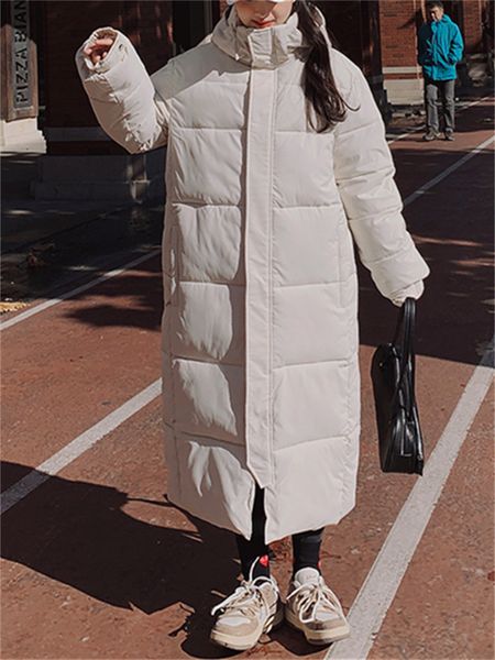 

women's down parkas eotvotee fall winter jacket korean fashion coats 221205, Black