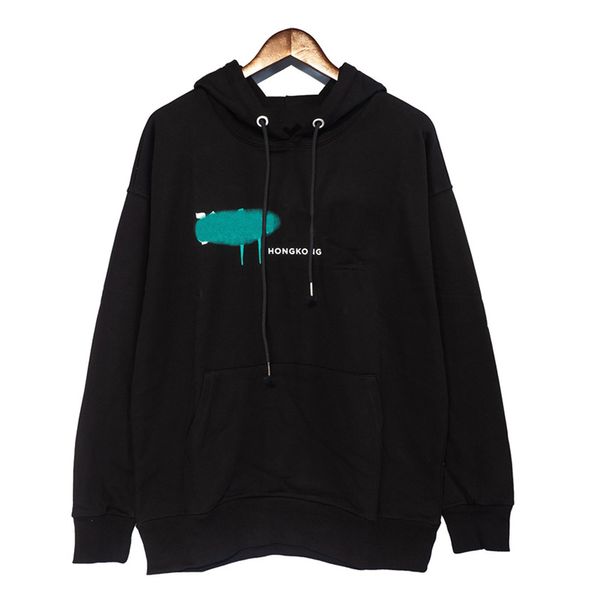 

european and american hoodie men women hoodie letter peinted hoodies cotton high street designer sportswear sweatshirts autumn winter coat c, Black