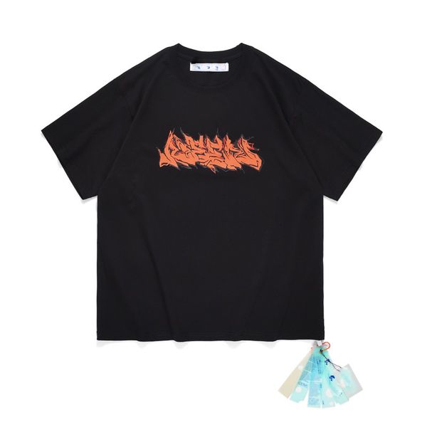 

men's t-shirts designer puffer cotton blend vintage t shirts luxury loose women tees brands casual clothing street arrow gradient prin, White;black