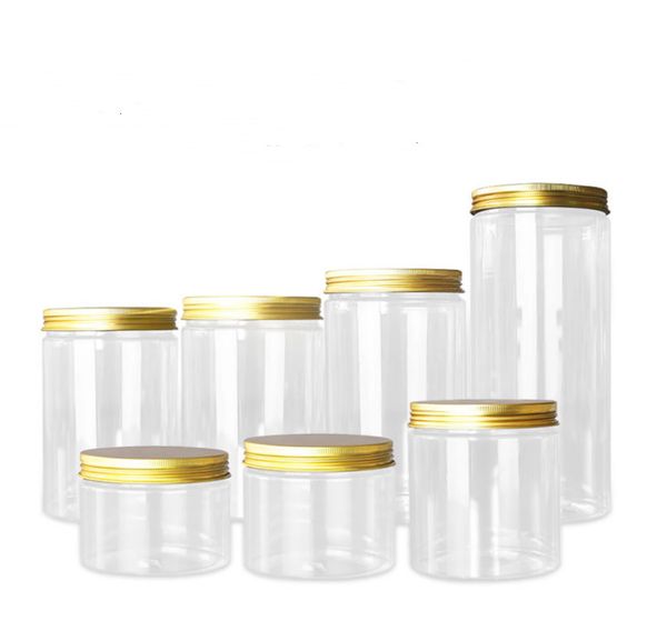 

makeup tools 20pcslot 50ml100ml150ml200ml250ml plastic jar with lid screw transparent container empty cosmetic cream powder jar van 221205
