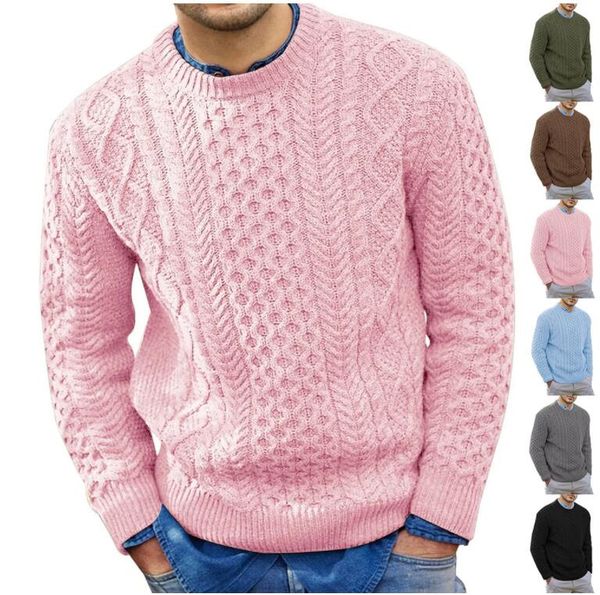 

men's winter sweater britain fashion knitted pullover men clothing vintage thicken knit sweaters male new, White;black