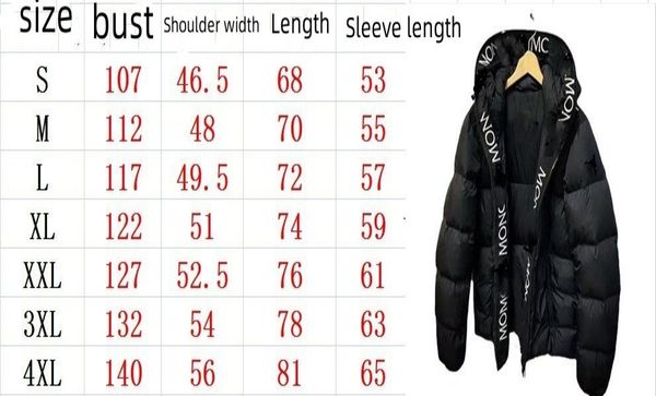 

mon luxury designer men's down jacket women's jackets fashion coat 27 color black red white blue gray asian size s/m/l//2xl/3xl