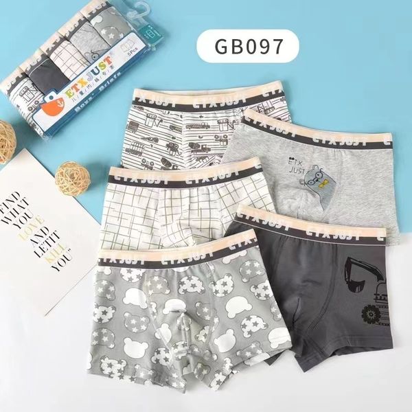 

panties arrival boys boxer underwear cotton breathable for toddler baby casual children soft underpants 5pcs lot 4 8 14years 221205, Camo
