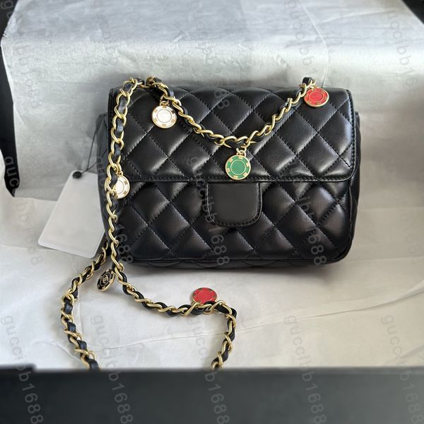 

10a tier quality mini square flap bag luxury designers real leather lambskin quilted purse womens wallet on chain handbag crossbody shoulder