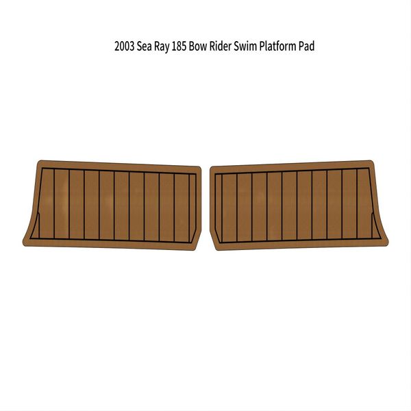 

2003 sea ray 185 bow rider swim platform pad boat eva foam teak deck floor mat