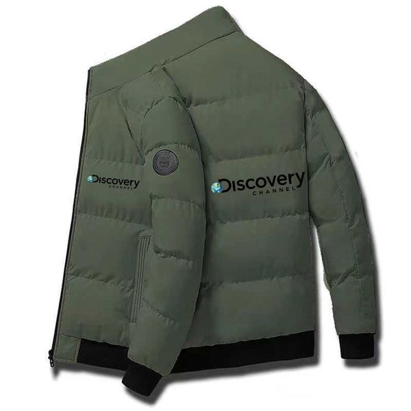 

men's jackets discovery channel - jackets coat autumn winter casual zipper coats bomber jacket scarf collar fashion male outwear slim f, Black;brown